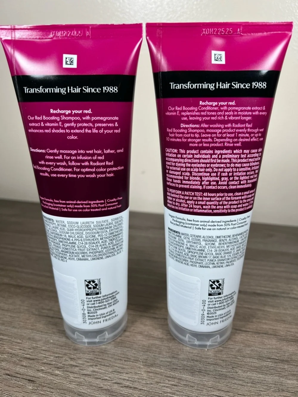 John Frieda Radiant Red Red Boosting Shampoo & Conditioner